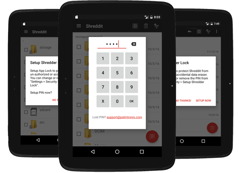 Shreddit - Data Eraser - Image screenshot of android app