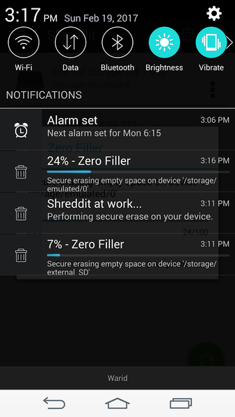 Shreddit - Data Eraser - Image screenshot of android app