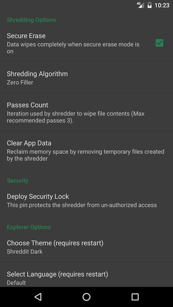 Shreddit - Data Eraser - Image screenshot of android app