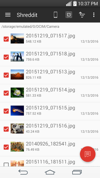 Shreddit - Data Eraser - Image screenshot of android app