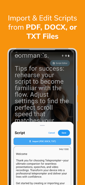 Teleprompter for Video - Image screenshot of android app