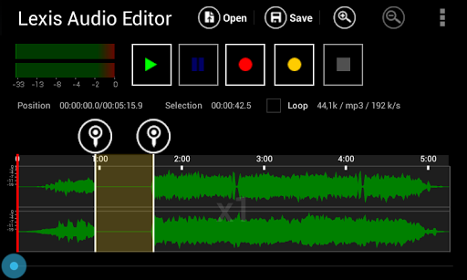 Lexis Audio Editor - Image screenshot of android app