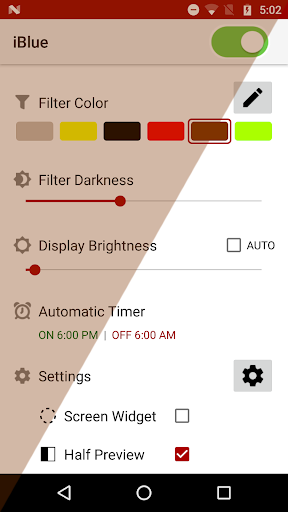Bluelight Filter - عکس برنامه موبایلی اندروید