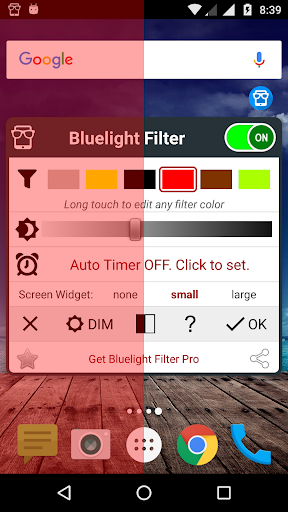 Blue Light Filter Lite - Image screenshot of android app