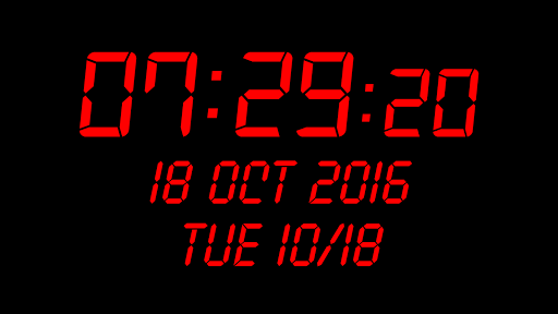 Digital Clock : Bed/Desk Clock - Image screenshot of android app
