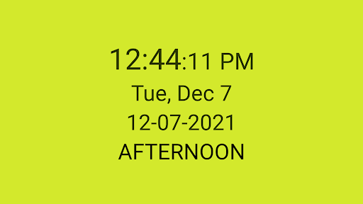 Digital Clock : Bed/Desk Clock - Image screenshot of android app