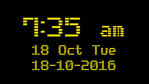 Digital Clock : Bed/Desk Clock - Image screenshot of android app