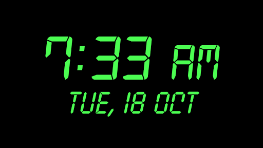 Digital Clock : Bed/Desk Clock - Image screenshot of android app
