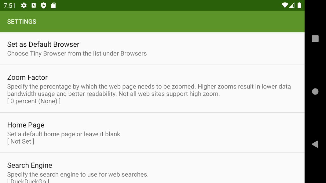 Tiny Browser : Light Mini Web - عکس برنامه موبایلی اندروید