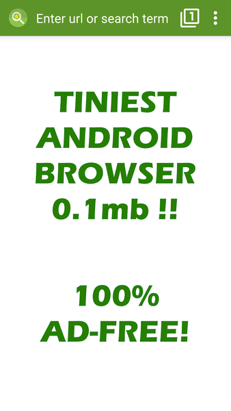 Tiny Browser : Light Mini Web - عکس برنامه موبایلی اندروید