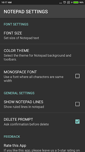 NOTEPAD - Image screenshot of android app