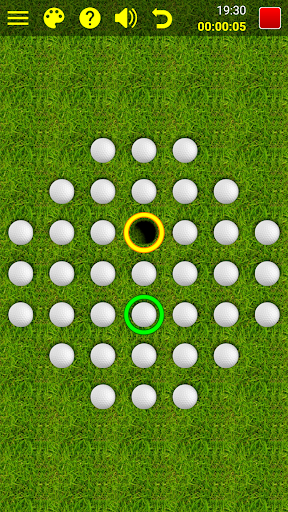 Marble Solitaire Puzzle - Gameplay image of android game