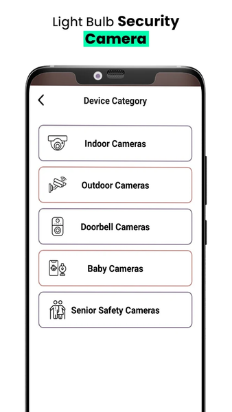 Light Bulb Security Camera - Image screenshot of android app