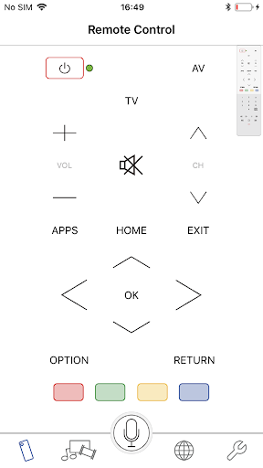 Panasonic TV Remote 3 - Image screenshot of android app