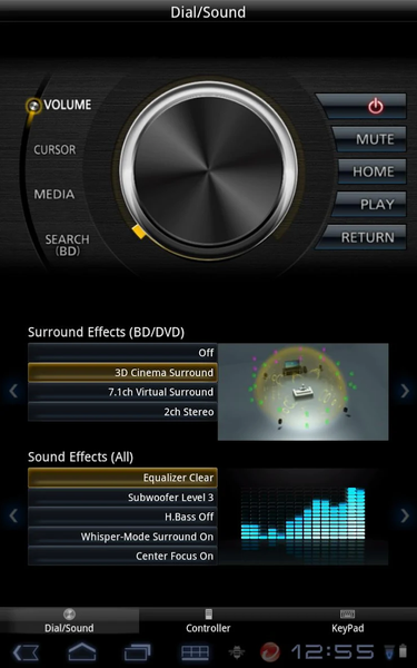 Panasonic Theater Remote 2012 - Image screenshot of android app