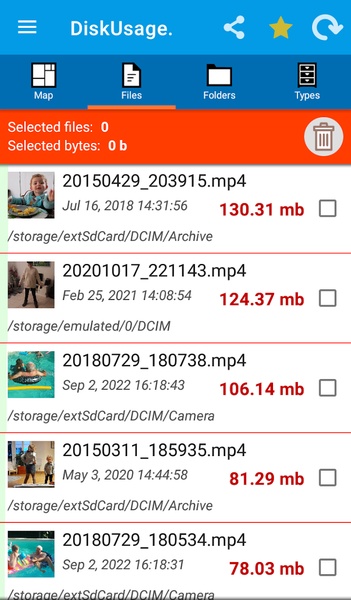 DiskUsage - عکس برنامه موبایلی اندروید