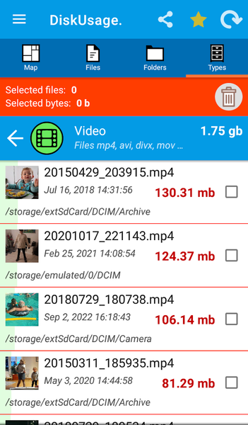 DiskUsage - عکس برنامه موبایلی اندروید