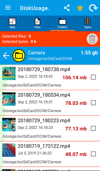 DiskUsage - عکس برنامه موبایلی اندروید