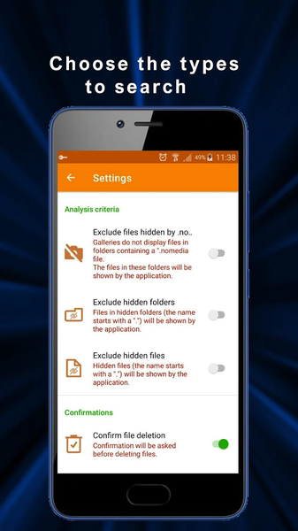 Reveal Hidden Media - عکس برنامه موبایلی اندروید