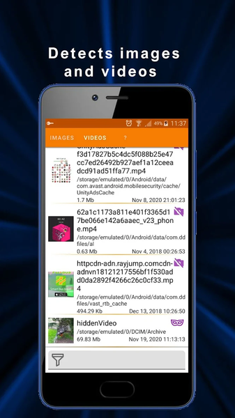 Reveal Hidden Media - عکس برنامه موبایلی اندروید