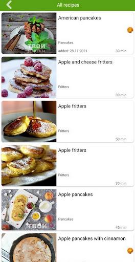 Pancakes, fritters - Image screenshot of android app