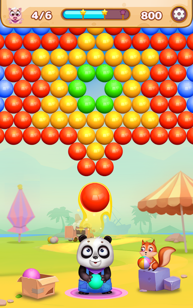 Panda Bubble Shooter Mania - Gameplay image of android game