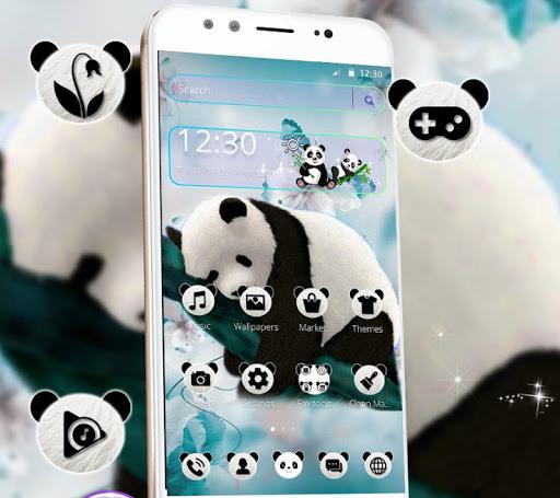 Cute Natural Panda Theme - عکس برنامه موبایلی اندروید