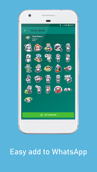 Panda Stickers WAStickerApps - عکس برنامه موبایلی اندروید