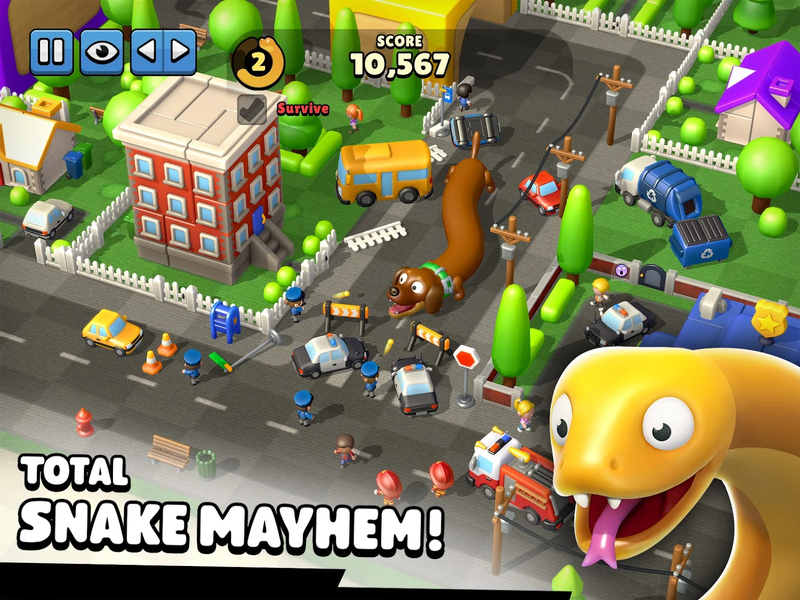 Hissy Fit: Make Snake Break - Gameplay image of android game