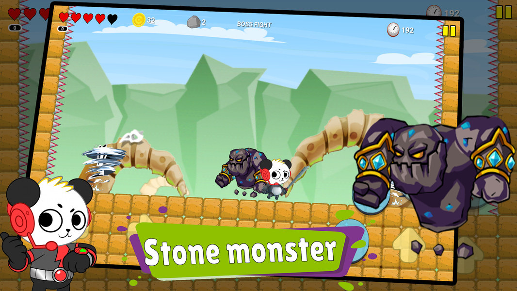 Super Combo Panda Adventures - Gameplay image of android game