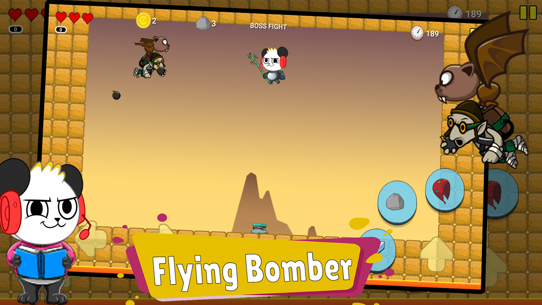 Super Combo Panda Adventures - Gameplay image of android game