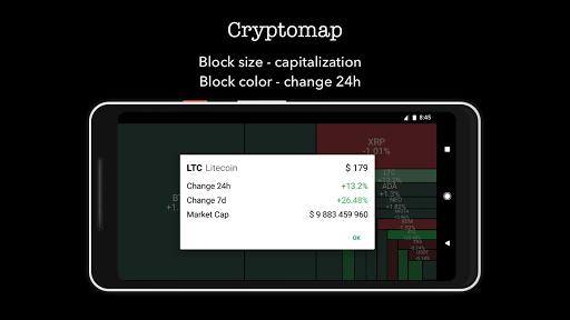 Crypto coin map - Image screenshot of android app