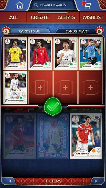 Panini Soccer App - Image screenshot of android app