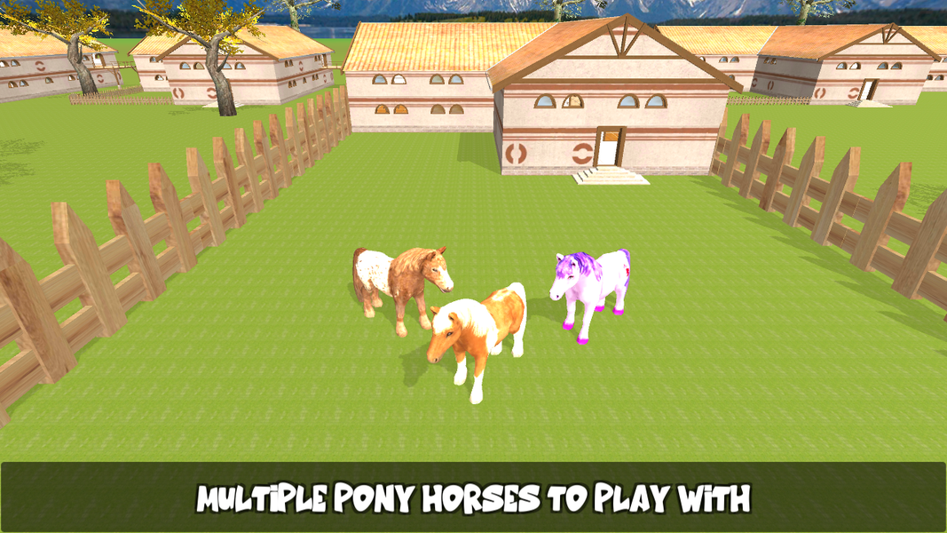 Pony Horse Maze Run Simulator - Gameplay image of android game