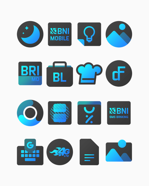 Bluediant - Icon Pack - Image screenshot of android app