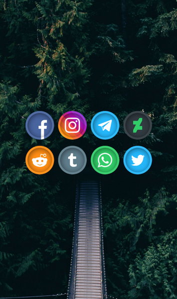 Circle Crop - Icon Pack - عکس برنامه موبایلی اندروید