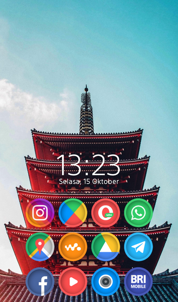 Circle Crop - Icon Pack - عکس برنامه موبایلی اندروید