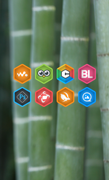 Hexa Crop - Icon Pack - عکس برنامه موبایلی اندروید