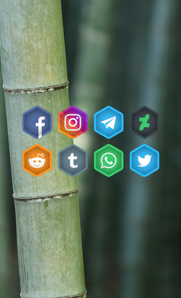 Hexa Crop - Icon Pack - عکس برنامه موبایلی اندروید