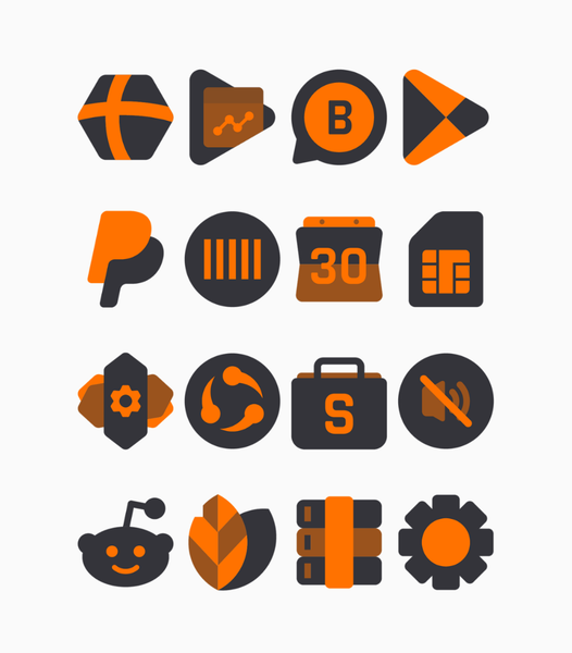 Pumpkin - Orange Icon Pack - عکس برنامه موبایلی اندروید
