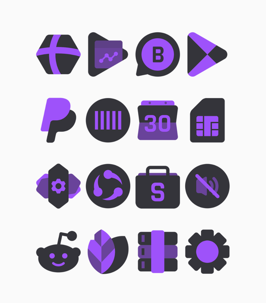 Violet - Purple Icon Pack - عکس برنامه موبایلی اندروید
