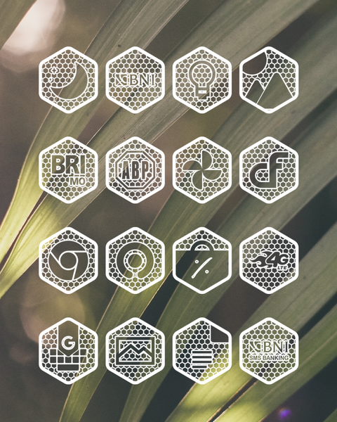 Hexanet White - Icon Pack - Image screenshot of android app
