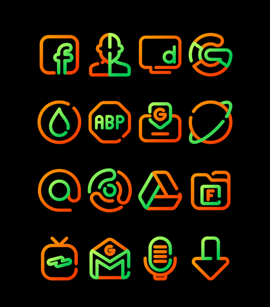Marigold - Lines Icon Pack - Image screenshot of android app