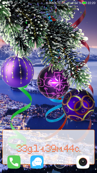 Christmas live wallpaper - Image screenshot of android app