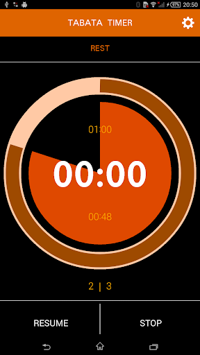 Interval timer with music - Image screenshot of android app