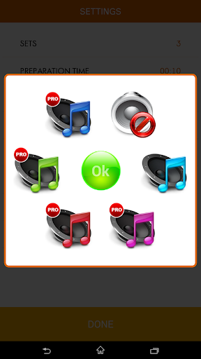 Interval timer with music - عکس برنامه موبایلی اندروید