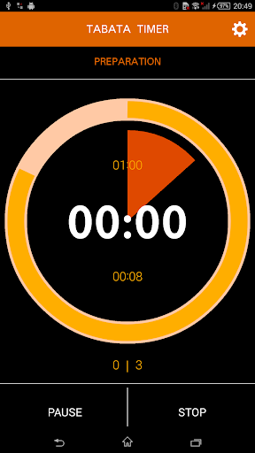 Interval timer with music - Image screenshot of android app