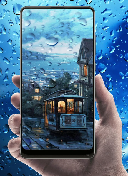 Rain live wallpaper - Image screenshot of android app