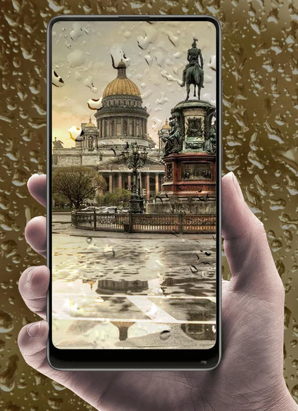 Rain live wallpaper - Image screenshot of android app