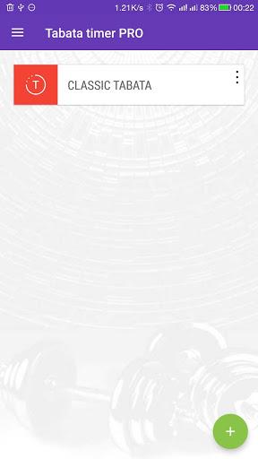Tabata timer with music - Image screenshot of android app